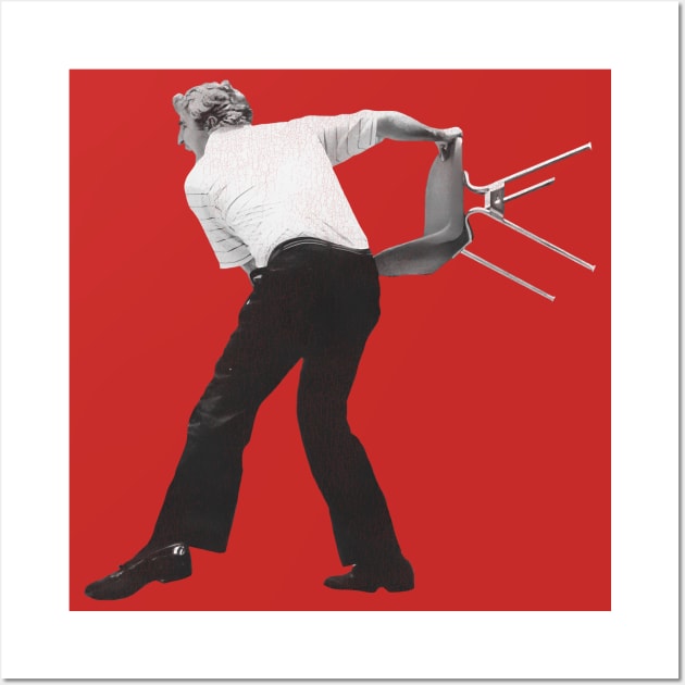 Bobby Knight "THE CHAIR THROW" Wall Art by darklordpug